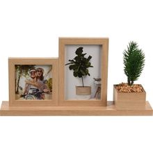 Home Styling Collection, ramka na zdjęcia ze sztuczną roślinką, 37-7-19 cm