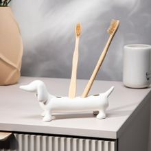 Homla, Dorsey, stojak na szczoteczki do zębów z jamnikiem, 7,3-10,9 cm