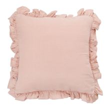 Homla, Elin, poszewka muślinowa, różowa 45-45 cm