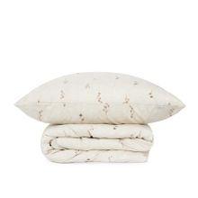 Homla, Rem, Pościel bawełniana beżowa w kwiaty 160-200 cm