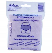 Horizon, siateczkowe majtki poporodowe, rozmiar 40-44, 2 szt.