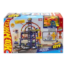 Hot Wheels City, Mega Garaż Gigapętla, zestaw do zabawy
