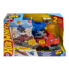 Hot Wheels City, Transporter Podwójny smok, zestaw do zabawy 2w1