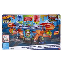 Hot Wheels City, Zakręcona megamyjnia, zestaw torów