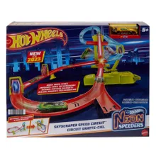 Hot Wheels, Neon Speeders, Neonowy Superwyścig, zestaw do zabawy z autkiem