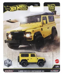 Hot Wheels, Premium, Kultowe auta, Land Rover Defender 90, pojazd, 1:64, JBK74