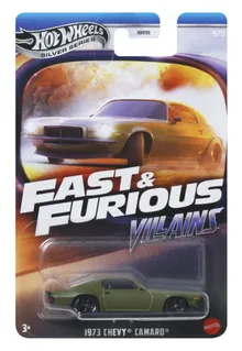 Hot Wheels, Szybcy i wściekli, 1973 Chevy Camaro, pojazd, 1:64, JBY37