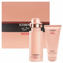 Iceberg, Twice Rosa, zestaw, woda toaletowa, spray, 125 ml + balsam do ciała, 100 ml