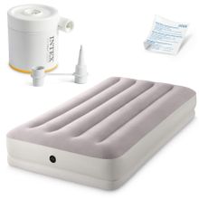 Intex, materac welurowy z pompką elektryczną, 191-99-30 cm
