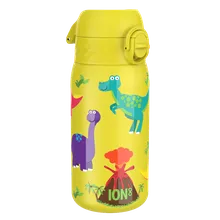 ION8, Dinozaury, bidon termiczny z ustnikiem, próżniowy, żółty, 320 ml