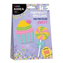 Kidea, pomponiaste wyklejanki, sweet, zestaw kreatywny