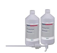 Kin, Gingival, Alpantha, płyn do płukania jamy ustnej z pompką, 1000 ml, 2 szt.