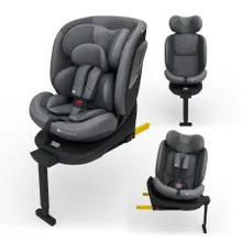 Kinderkraft, I-360 2 Plus, fotelik samochodowy, i-Size, grey, 40-150 cm