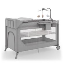 Kinderkraft, Leody Up, łóżeczko turystyczne z akcesoriami, grey