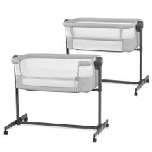 Kinderkraft, Neste Up 2, łóżeczko dostawne, Light grey