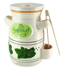 Klausberg, słój ceramiczny do ogórków, 2l + szczypce