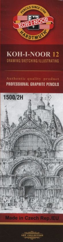 Koh-I-Noor, ołówek grafitowy 1500/2H, 12 szt.