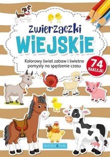 Kolorowanka z naklejkami. Zwierzaczki wiejskie