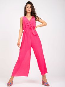 Kombinezon damski, różowy, Italy Moda