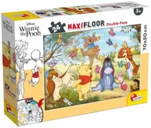 Kubuś Puchatek i przyjaciele, puzzle podłogowe maxi, dwustronne, 24 elementy, 70-50 cm