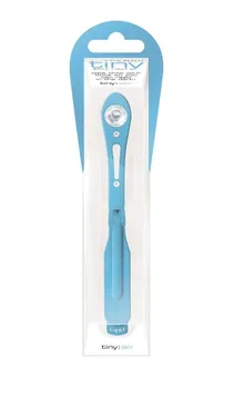 Lampka do książki z klipsem, niebieska