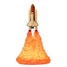 Lampka nocna, startująca rakieta, NASA I