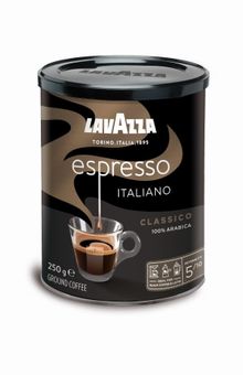 Lavazza, Espresso Italiano Classico, kawa mielona, 250 g, puszka