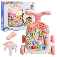 Lean Toys, chodzik edukacyjny, 5w1, różowy