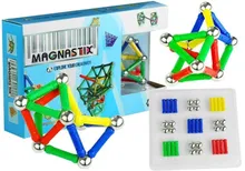 Lean Toys, Magnastix, klocki magnetyczne, 60 elementów