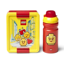 LEGO Girl, zestaw: lunchbox + bidon, 390 ml