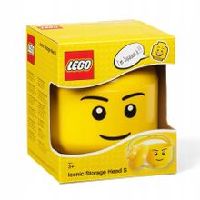 LEGO, mała głowa, chłopiec, pojemnik do przechowywania, rozmiar S, 2l