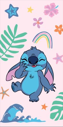 Lilo i Stitch, ręcznik kąpielowy, plażowy, bawełniany, 70-140 cm