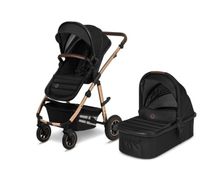 Lionelo, Amber 2in1, wózek wielofunkcyjny, Black Onyx