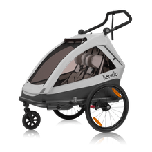 Lionelo, Cama, przyczepka rowerowa, Grey Stone