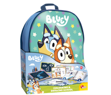Lisciani, Bluey, Szkoła rysowania, zestaw kreatywny z plecakiem