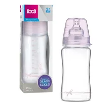 Lovi, Diamond Glass, Baby Shower Girl, butelka szklana, 250 ml