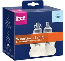 Lovi, Medical+, zestaw butelek, 150 ml, 2 szt.