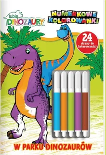 Lubię Dinozaury. Numerkowe kolorowanki. Część 4