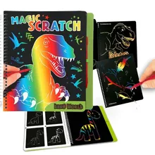 Magic Scratch Dino World, zestaw kreatywny