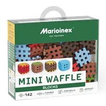 Marioinex, Mini Waffle, Blocks, klocki konstrukcyjne, 142 elementy