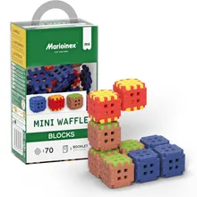 Marioinex, Mini Waffle, Green Blocks, klocki konstrukcyjne, 70 elementów