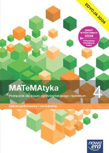 Matematyka. Podręcznik klasa 4 liceum i technikum. Zakres podstawowy i rozszerzony. Edycja 2024