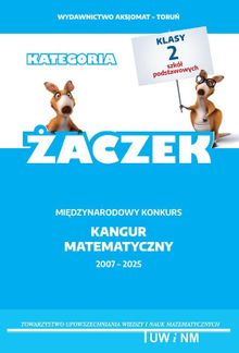 Matematyka z wesołym kangurem. Poziom Żaczek 2025