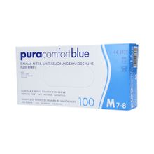 Med Comfort, Pura Comfort, jednorazowe rękawiczki z nitrylu, kolor niebieski, rozmiar M, 100 szt.