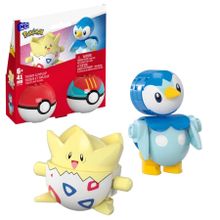 MEGA Pokemon, Pokeball Piplup i Togepi, 2 figurki, klocki, 41 elementów