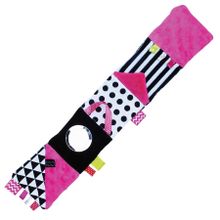 Mom's Care, mała książeczka, kontrastowa zabawka sensoryczna, różowa