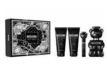 Moschino, Toy Boy, zestaw: woda perfumowana, spray, 100 ml + woda perfumowana, spray, 10 ml + żel pod prysznic, 100 ml + balsam po goleniu, 100 ml