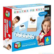 Multigra, Montessori, Kostka po kostce, Pisanie, zabawka edukacyjna