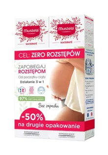 Mustela, Maternite, krem na rozstępy, 250 ml, 2 szt.