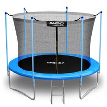 Neo-Sport, trampolina ogrodowa z siatką wewnętrzną i drabinką, 10ft/312 cm